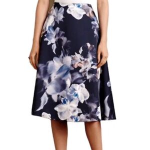 Keepsake The Label Sz S Lucky Now Blue Floral Circle Skirt